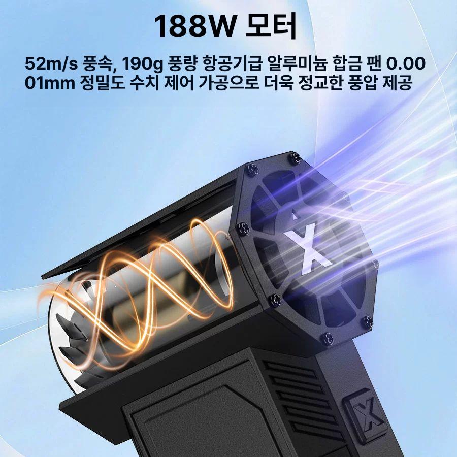 초강력 휴대용 선풍기 미니 핸디팬 여름 외출용 휴대 선풍기 강풍 작업용 충전식 - 상세 이미지 2