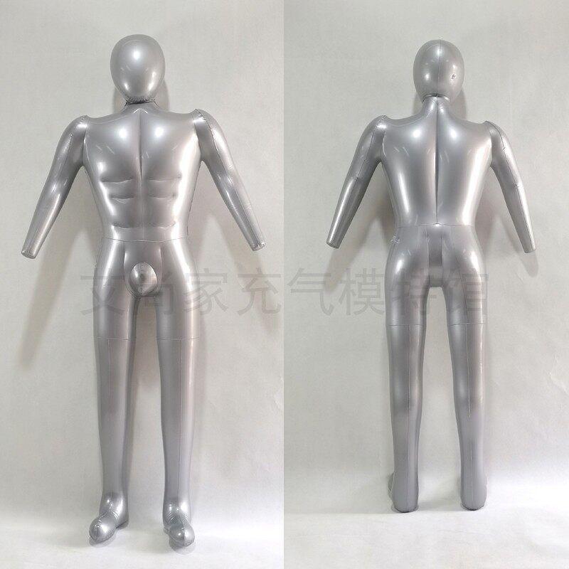 전신 마네킹 에어펌프 주입식 여성 피팅 모델 진열용 높이조절 손 착용 - 상세 이미지 2