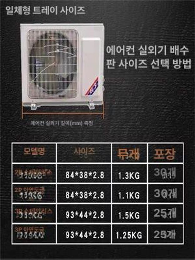 방수 물받이 트레이 누수방지 빗물 우수 장마철 아연도금 강화 내구성 핸드 - 상세 이미지 5