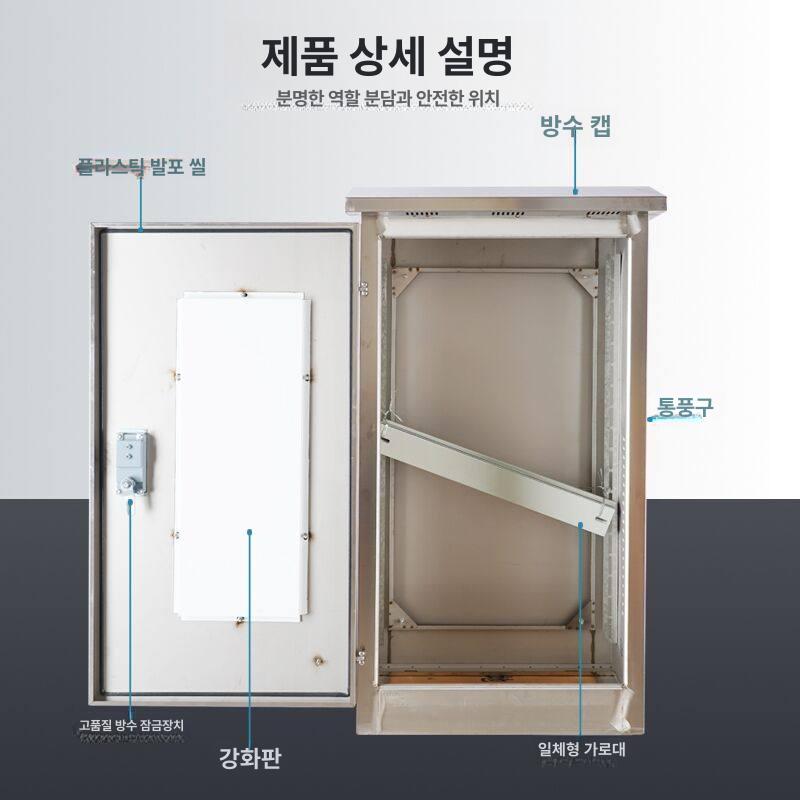 야외용 옥외분전함 전기함 분전반 커버 전기박스 콘트롤박스 차단기 배전 배선 방수함 - 상세 이미지 4
