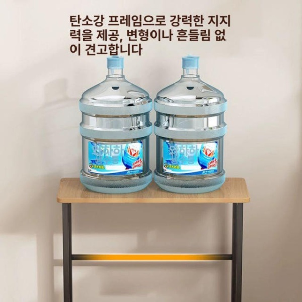 실용적인 원룸 간이 노트북 접이식 책상 작업대 컴퓨터 공간활용 클라우드화이트 80 40 - 상세 이미지 4