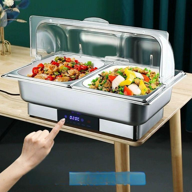 푸드 워머기 업소용 정사각형 온열기 데우기 차핑디쉬 전기 음식보온기 스퀘어 - 상세 이미지 2