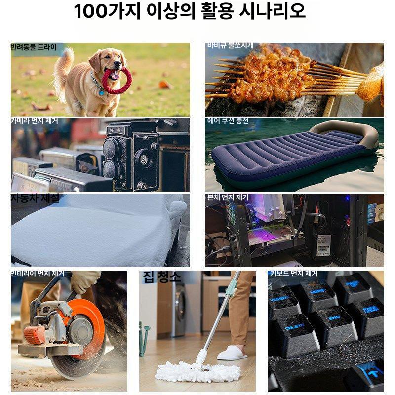초강력 제트건 초강풍 먼지 무선 고압 미니제트건 휴대용 다용도 차량용 에어 청소 더스터 - 상세 이미지 4
