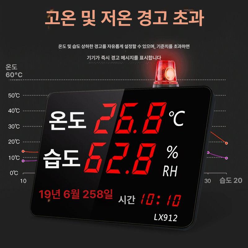 산업용 대형온습도계 온실 정밀 측정기 디지털온습도계 공장 공업 계측기 현장 시설 - 상세 이미지 4