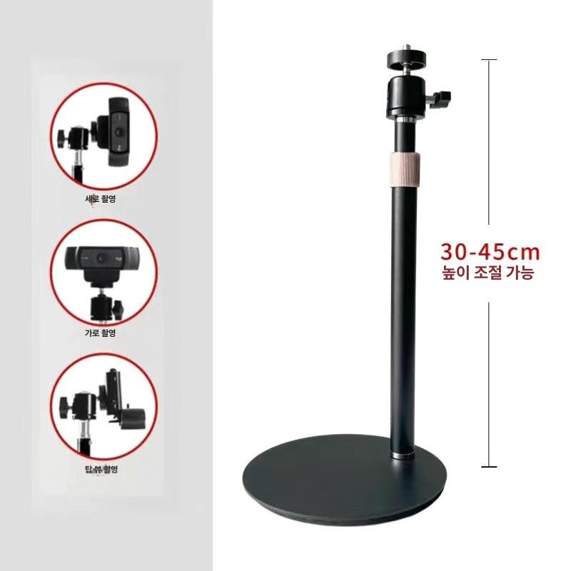 카메라 스탠드 브래킷 라이브 촬영 수직 브라켓 전화 클램프 나사 삼각대 마운트 알루미늄 - 상세 이미지 2