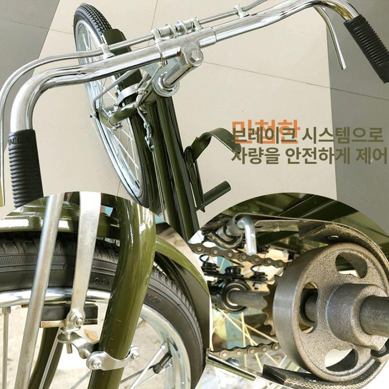 짐칸자전거 카트 경량 화물 여행 리어카 수레 자전거웨건 바구니 캠핑 야외 캐리어 - 상세 이미지 4