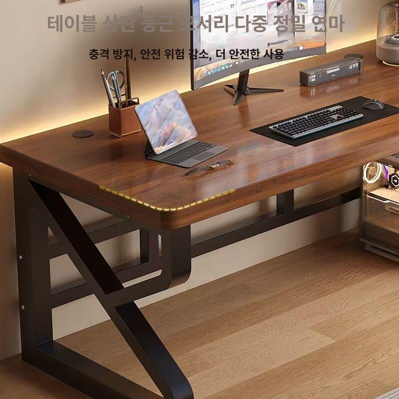 2인 데스크탑 게이밍책상 사무용 일자형 노트북 서재 워크스테이션 사무실 가정용 이미지 6