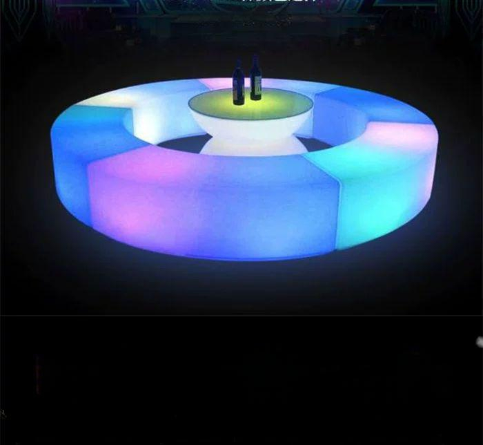 led의자 스툴 야외 태양광 야광의자 조경 큐브의자 발광체어 라운지 좌석 - 상세 이미지 4
