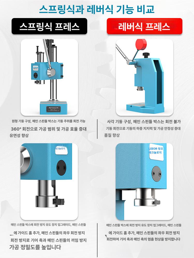 자동차 유압프레스 수동 압력계 공구 핸드 산업용 유압기 압착기 장비 정비소 실린더 - 상세 이미지 2