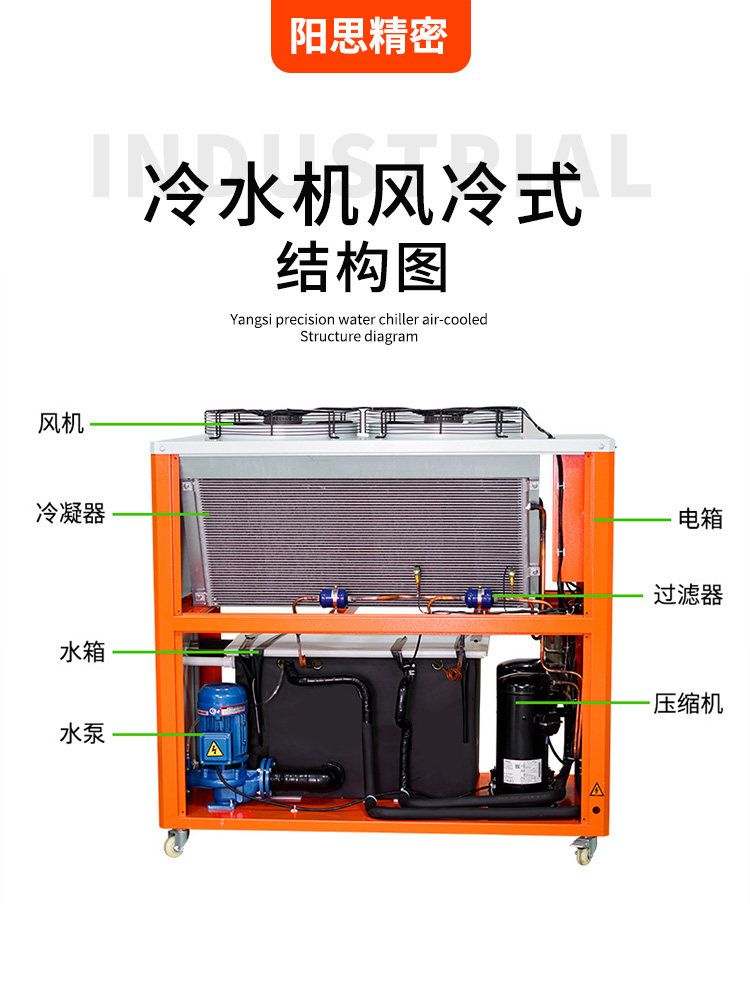 금형 급속 공장 냉동 몰드 냉각기 사출기 공랭식 공업용 펌프 순환 수냉식 저온쿨러 - 상세 이미지 4