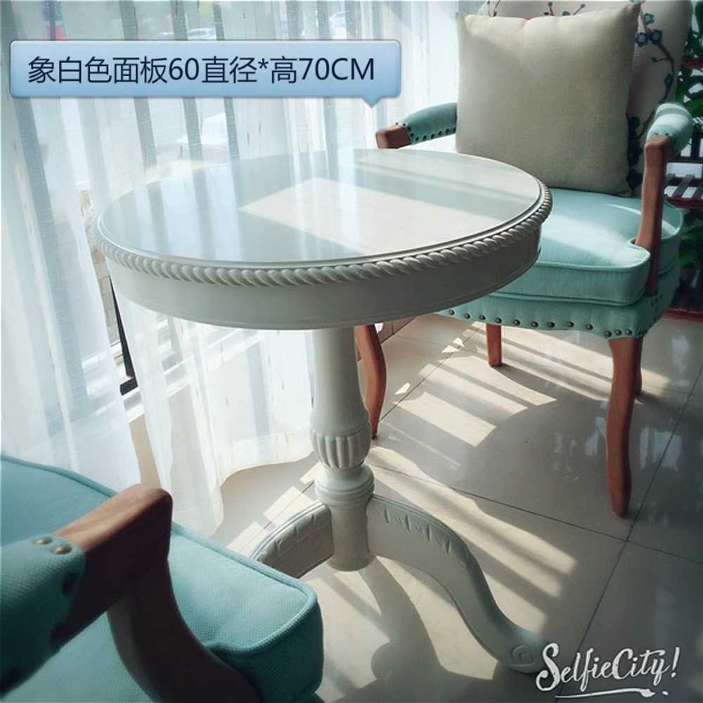 원형 엔틱 60cm 화장대 침실 식탁 거실테이블 탁자 커피 티테이블 앤틱 소파 자개 - 상세 이미지 3