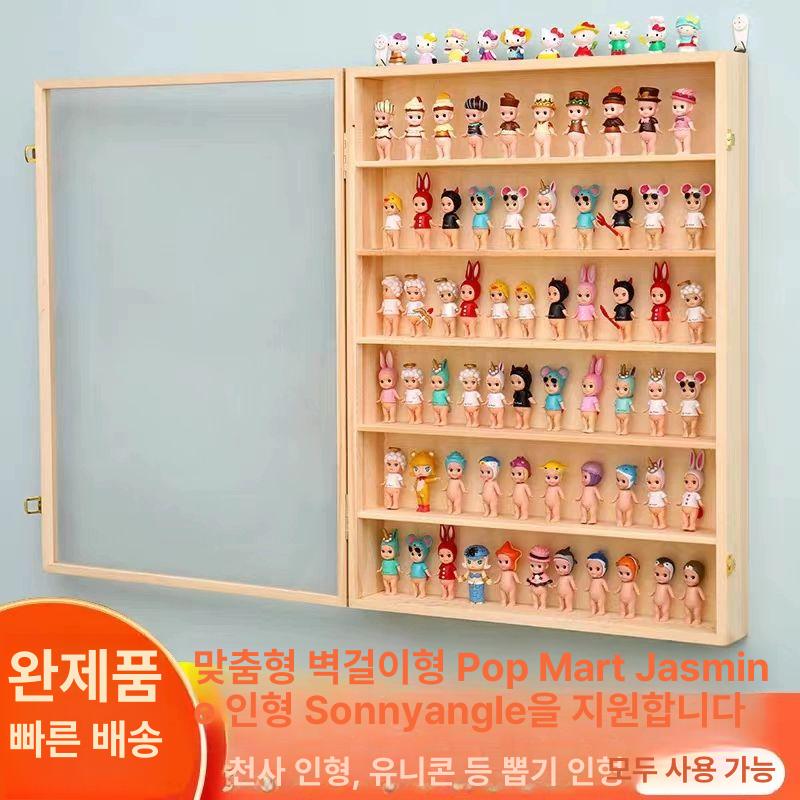 장식장 피규어보관함 벽걸이 캐릭터 인형 진열 디스플레이 선반 미닫이문 수납 - 상세 이미지 4