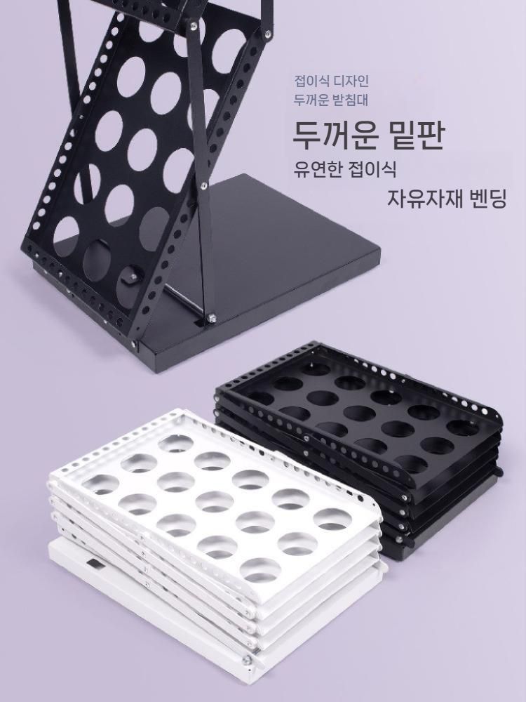 접이식 리플렛거치대 잡지꽂이 전시대 잡지 신문 폴딩 스탠드 홍보물 카다로그 브로슈어 - 상세 이미지 4