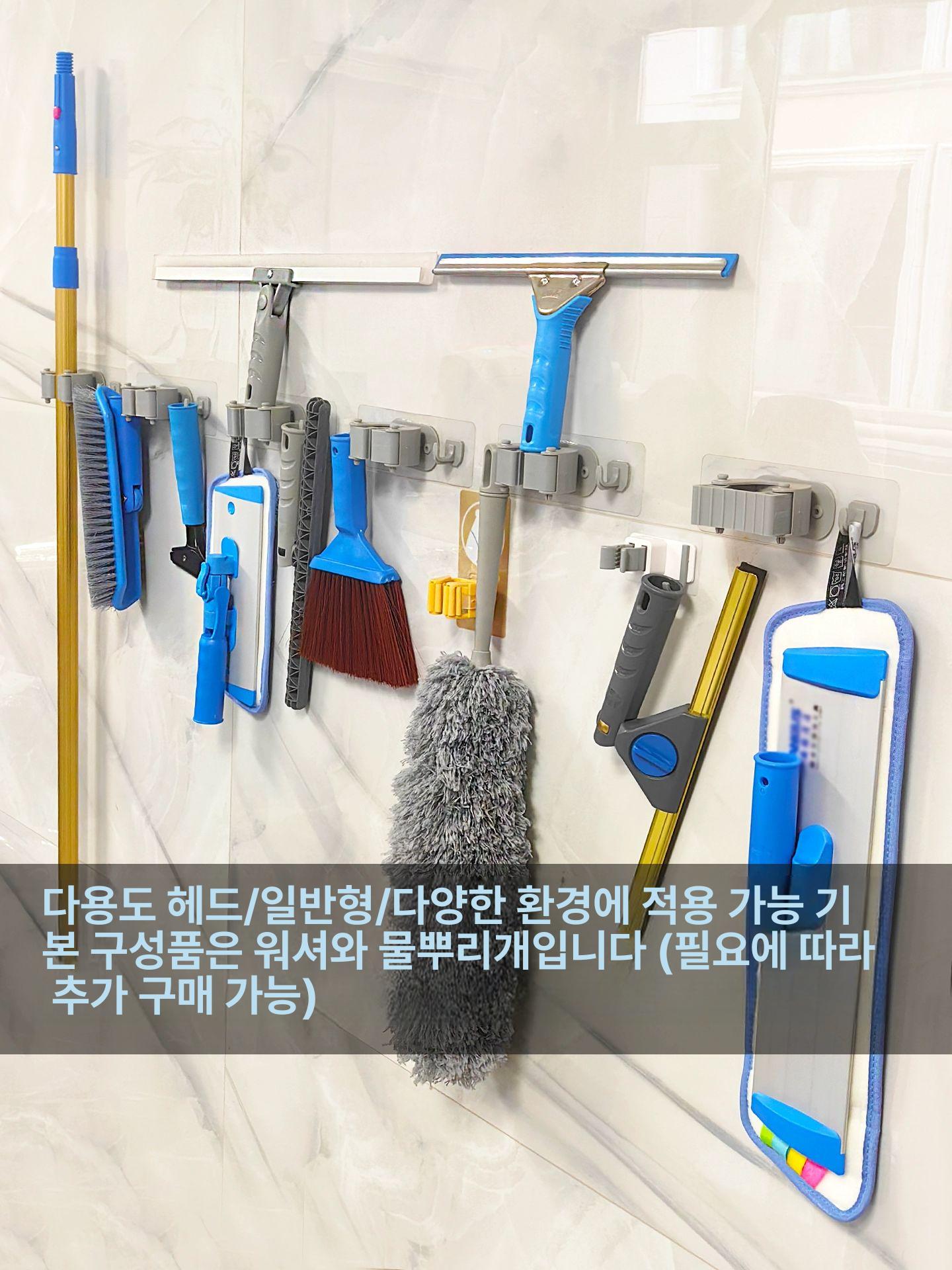 높은층 건물 외벽 유리창 청소 전문용 양면 윈도우 클리너 5미터 길이 확장형 - 상세 이미지 3