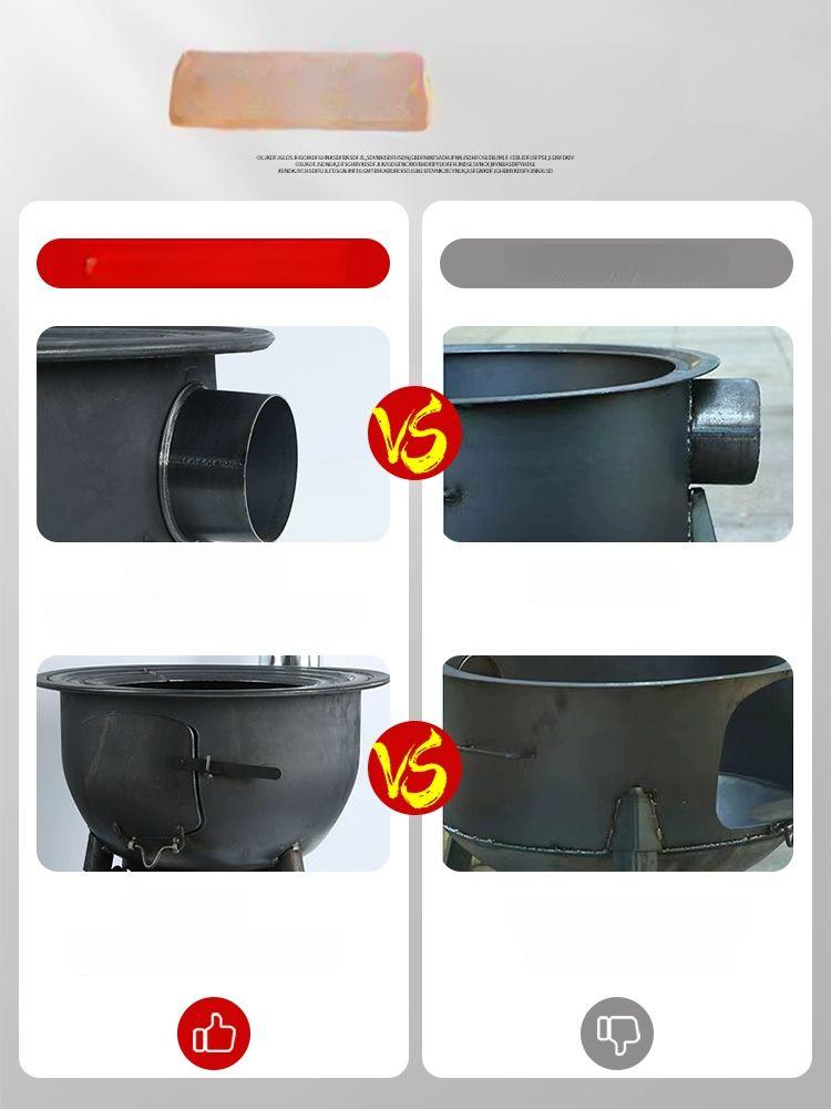 야외 드럼통화로 훈제박스 장작 숯불 바베큐 캠핑 스토브 스모커 가정용 훈연 용품 - 상세 이미지 2