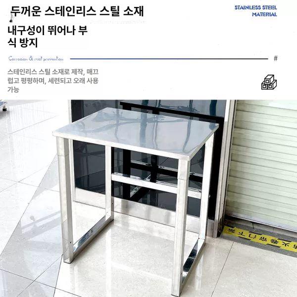 업소용 스텐테이블 카페 작업대 다이닝 모던 티테이블 매장 - 상세 이미지 3