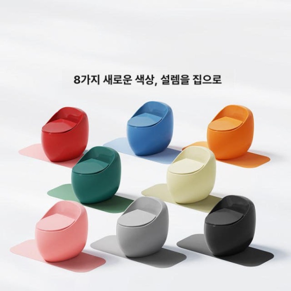 고급형 일체형 리모델링 사이펀식 가정용 인테리어 변기 절수 블랙 250mm - 상세 이미지 2
