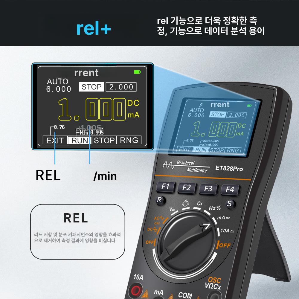 지능형 오실로스코프 컬러 그래픽 속도 전기 디지털 미터 테스터기 전자용 샘플링 - 상세 이미지 3