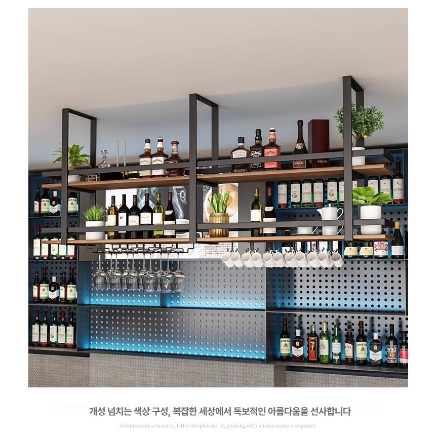 홀더 천장와인잔걸이 철제 천장형 와인랙 컵걸이 글라스 천정형 빛에 천장 와인 레스토랑 - 상품 이미지