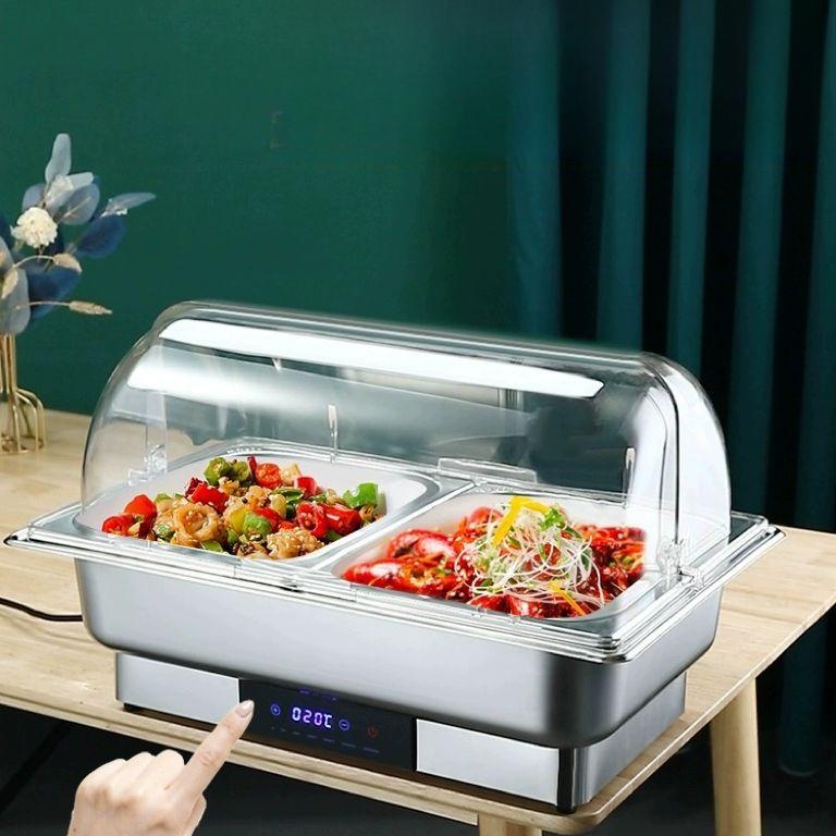 푸드 워머기 업소용 정사각형 온열기 데우기 차핑디쉬 전기 음식보온기 스퀘어 - 상품 이미지