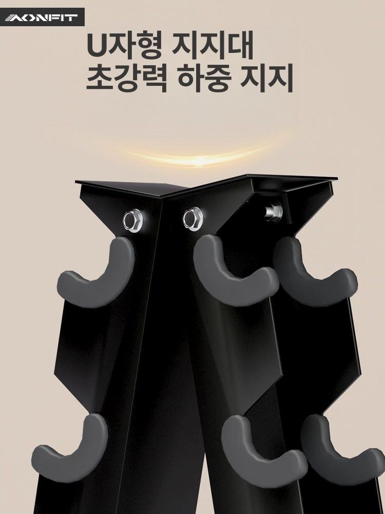 케틀벨 덤벨거치대 홈트 선반 헬스장 캐틀벨 운동 크로스핏 아령정리대 받침대 원판 - 상세 이미지 5