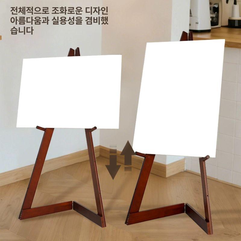 접이식 전시거치대 전시용이젤 화판 야외 액자 작품거치대 고급 포스터 드로잉 스케치 - 상세 이미지 3