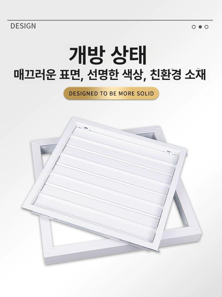 루버 환풍기 댐퍼 화장실 배기 천장 팬 신발 블라인드 파이프 통풍구 덮개 벤트 - 상세 이미지 5