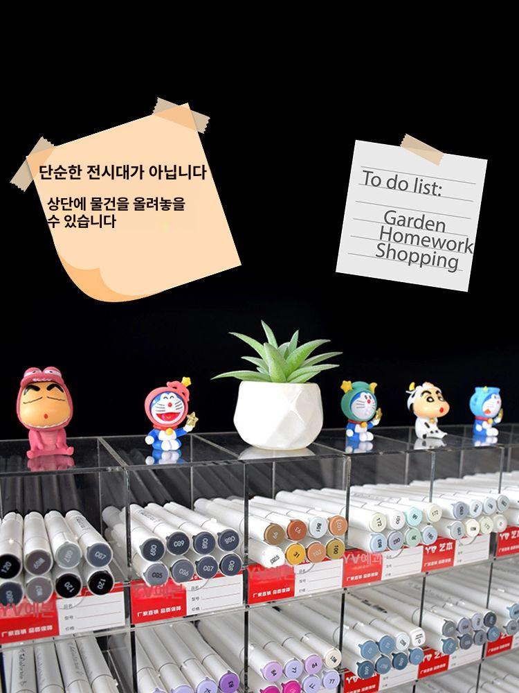 아크릴 정리대 문구 정리함 전시대 펜꽂이 보관함 수납함 사무실 서류 펜진열대 - 상세 이미지 5