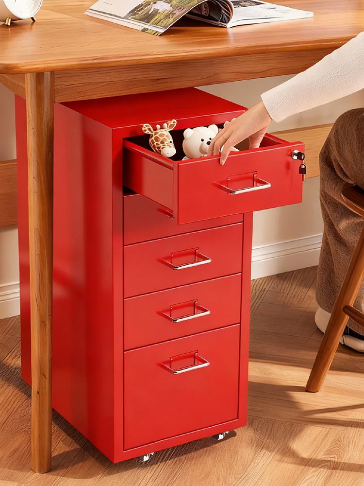 다단 철제서랍장 사무실 가정용 캐비넷 사물함 사무용 수납 높이 양철 다용도 정리함 - 상품 이미지