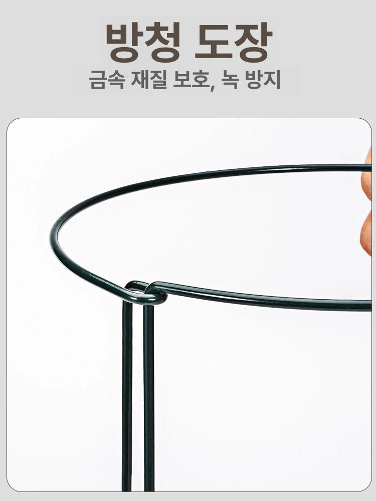 식물 지지대 원형거치대 다육이 화분 지탱봉 실내 정원용 철제 스탠드 세트 - 상세 이미지 4