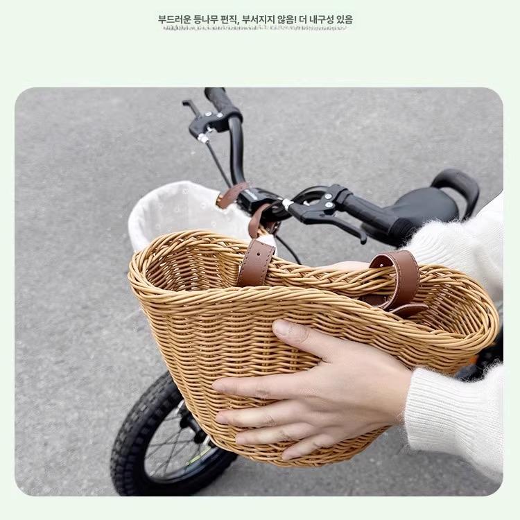 접이식 라탄바구니 세발자전거 어린이 아기 유아용 위커 - 상세 이미지 4