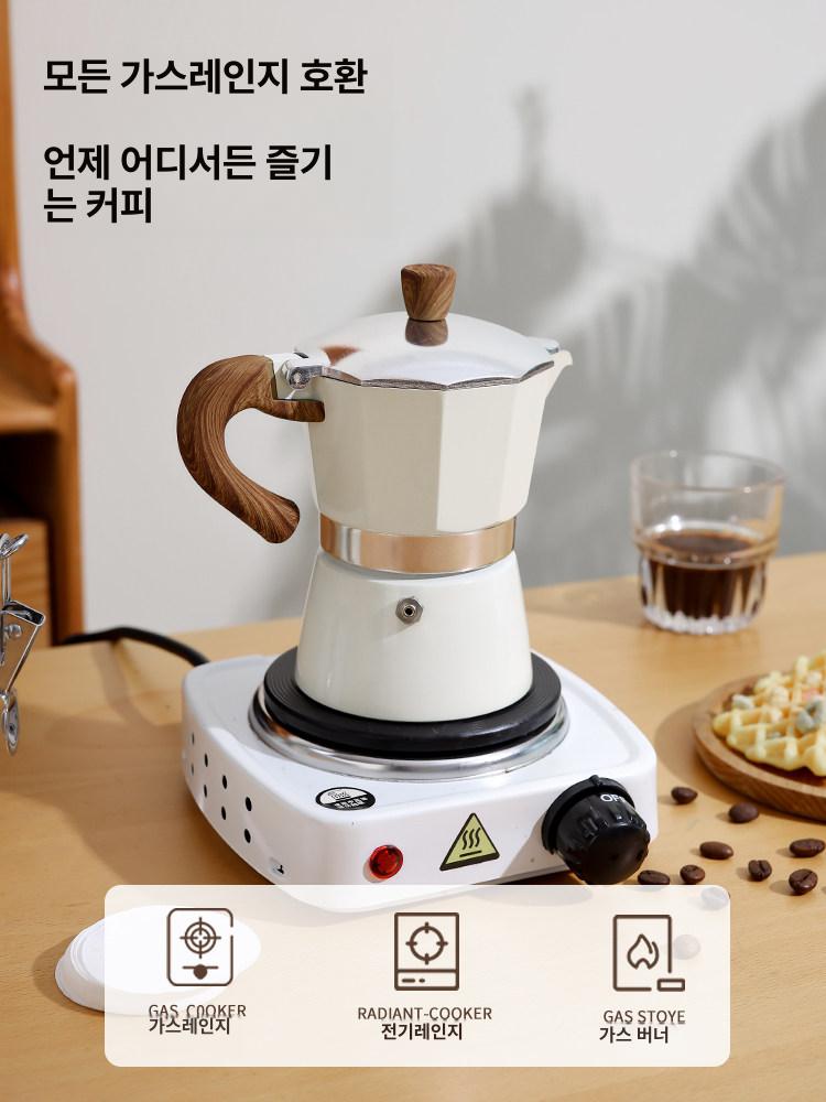 에스프레소 인덕션 전기 메이커 모카포트 커피 그라인더 - 상세 이미지 3