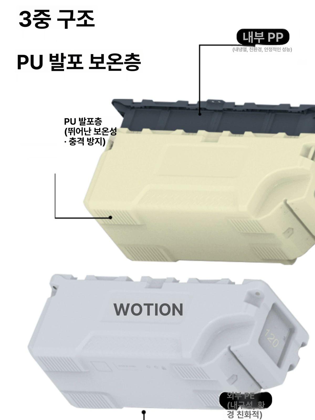 캠핑용 이동식아이스박스 바퀴형 멀티 보냉박스 보냉백 쿨러백 캐리어 보냉함 하드 - 상세 이미지 4