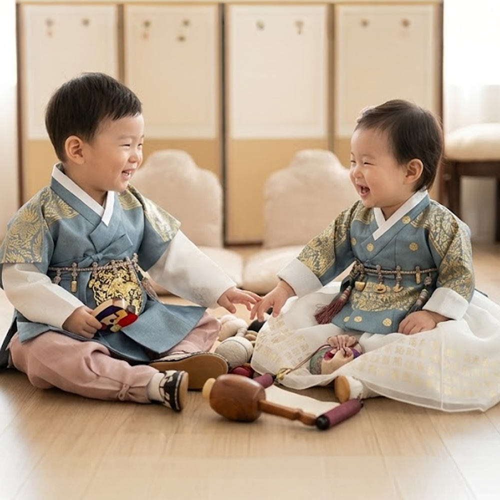 궁 한복 대여 돌 잔치 가족 추석 부천 서울 평택 행사 아가 183번 - 상품 이미지
