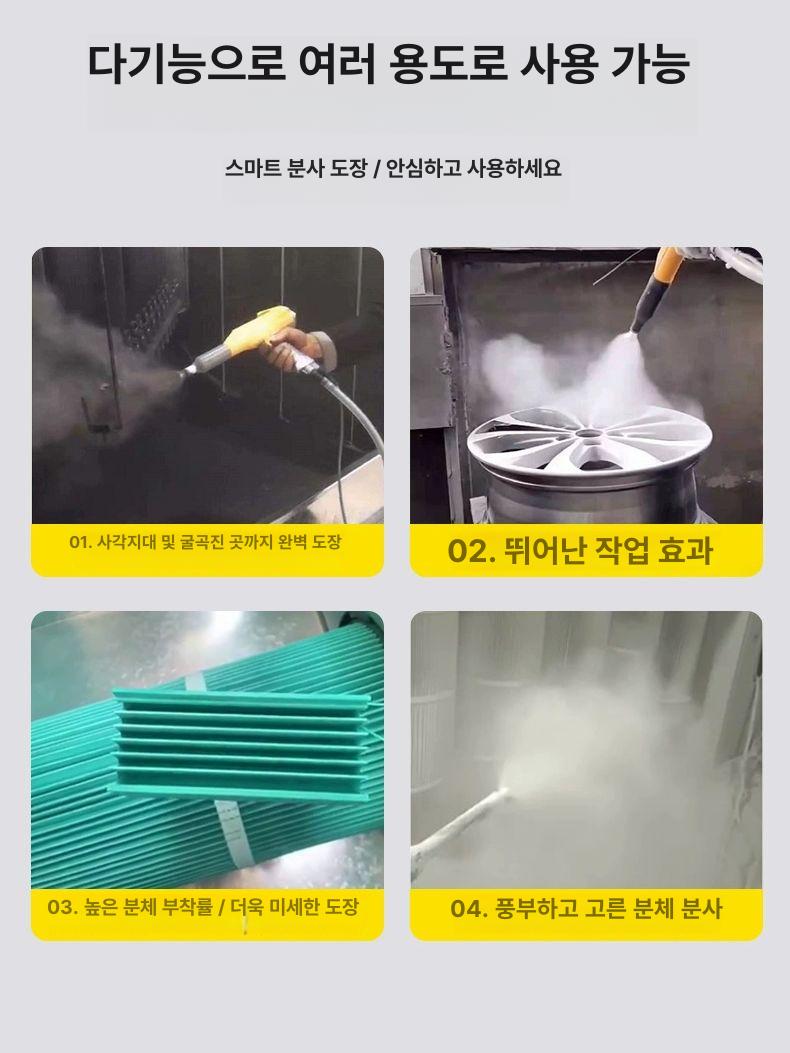 분체도장기 코팅 스프레이 도장건 후끼 분무기 자동차 전기 에어리스 건 분사 뿜칠 도료 - 상세 이미지 5