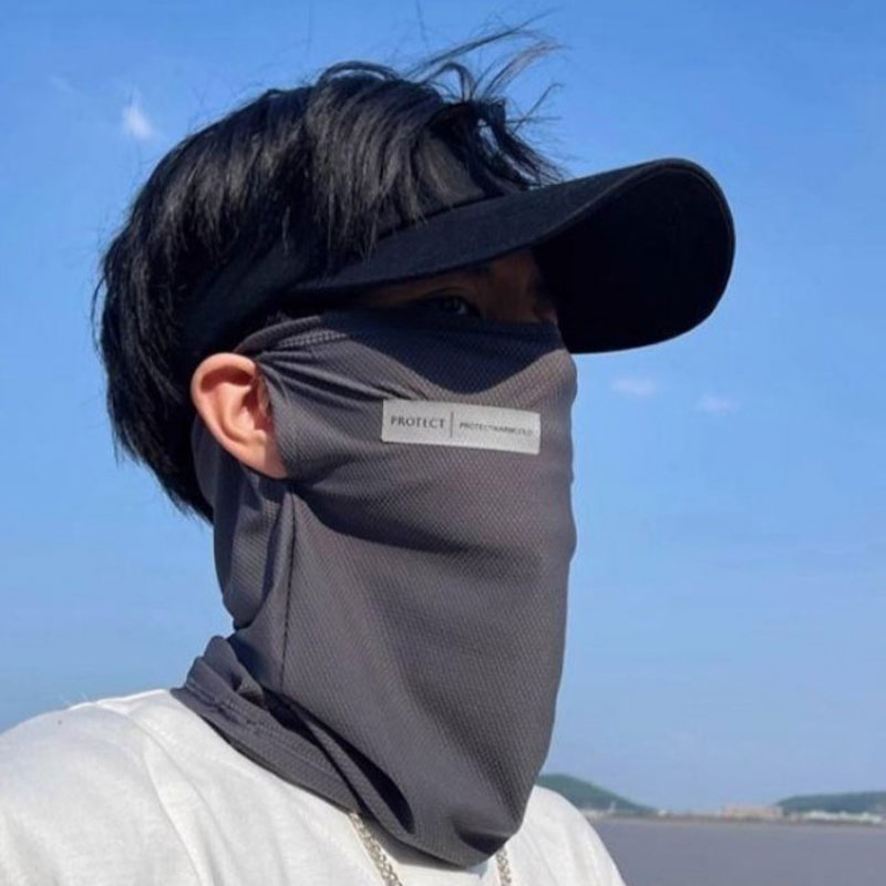 여름 얼굴 가리기 러닝 마스크 테니스 햇빛가리개 앞면 파크 골프 여성 - 상품 이미지