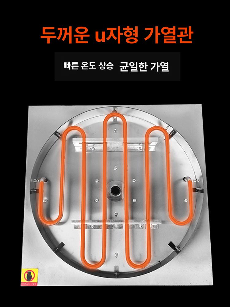 크레페기계 제조기 머신 그릴 가정용 가스회전형원형 누룽지 조절 회전식 지단 업소용 - 상세 이미지 2