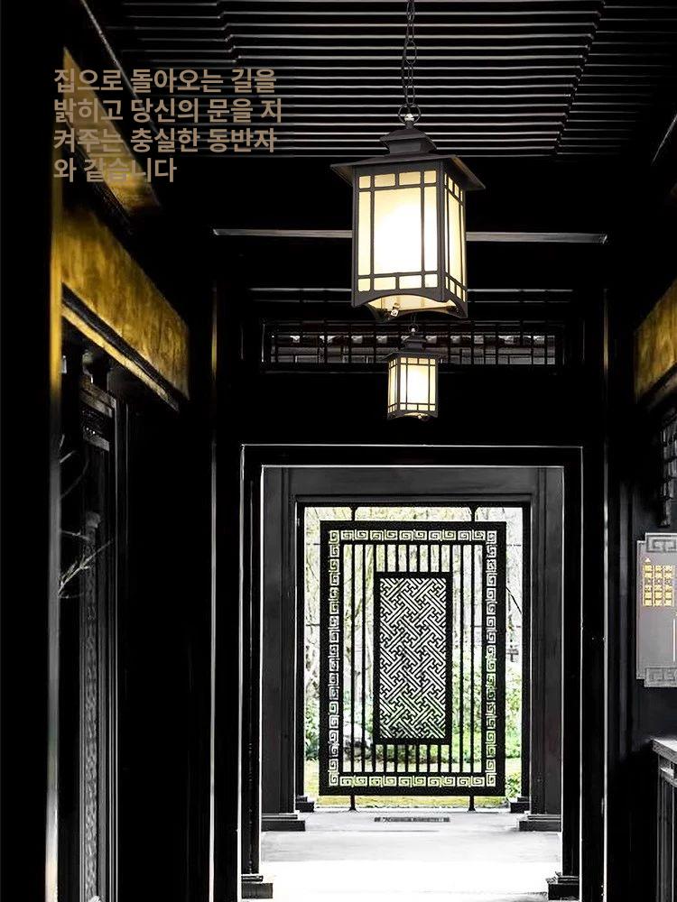 방수 외벽등 카페 외부등 한옥등 벽부등 야외 브론즈 현관 모던 레트로 무드등 정원등 - 상세 이미지 5