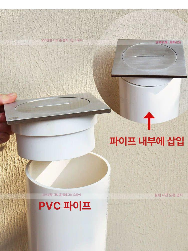 소재구 파이프캡 점검구 배관 뚜껑 스텐 스테인리스 원형 라운드 구캡 연결 배수관 - 상세 이미지 4