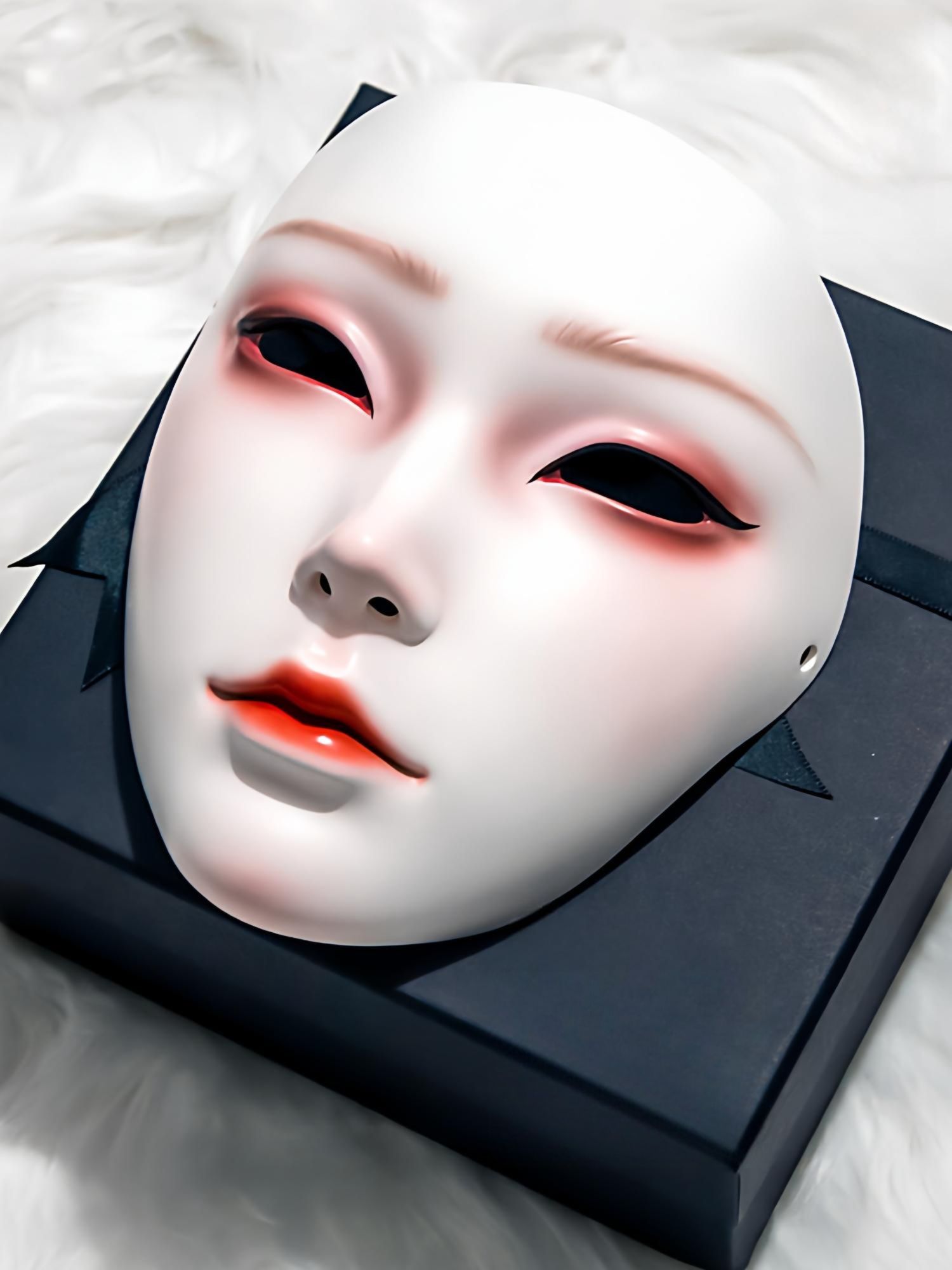 마스크 가면 실리콘 리얼 코스프레 변장 할로윈 분장 고퀄리티 여자얼굴 연극 공연 - 상품 이미지