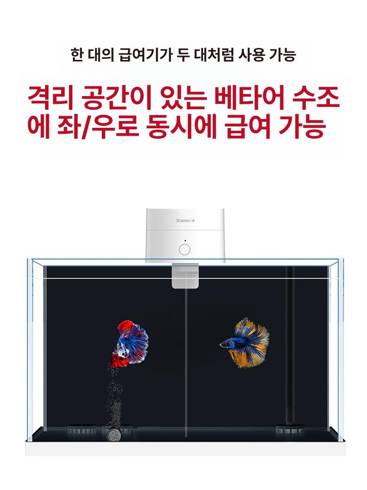 열대어 금붕어 건새우급여기 공급기 자동먹이급여기 자동급식기 물고기밥 배터리 베타 - 상세 이미지 3