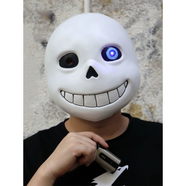 고퀄리티 코스튬 모형 캐릭터 파란 분장 할로윈 머리 얼굴 사스 블루아이 소프트 PVC 라이트업버전 - 상세 이미지 2