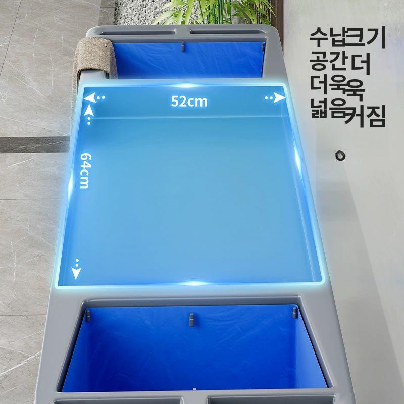 청소카트 이동식 조립형 호텔 모텔 린넨 세탁물 수건 운반 구르마 청소 도구 보관함 - 상세 이미지 3