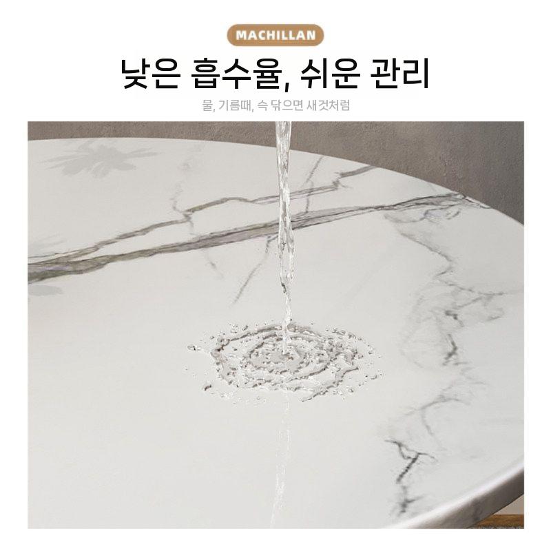 대리석 탁자 원형 라운드 협탁 사이드 거실 라운지 소파 북유럽 인테리어 세라믹 카페 식탁 - 상세 이미지 4