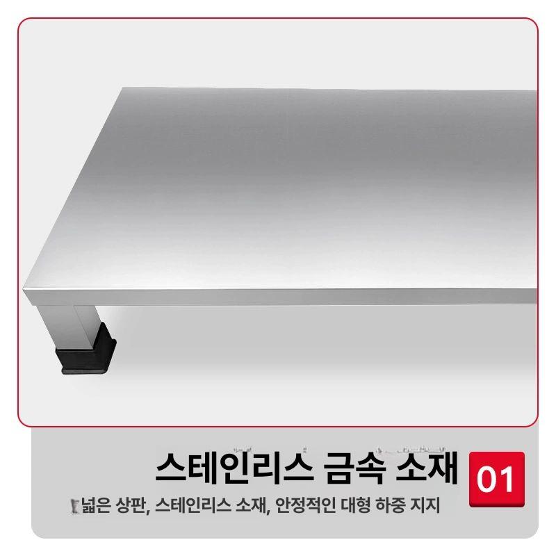 스텐 발판 받침대 사각형 업소용 도배 철제 플로어 바닥 선반 받침 - 상세 이미지 4