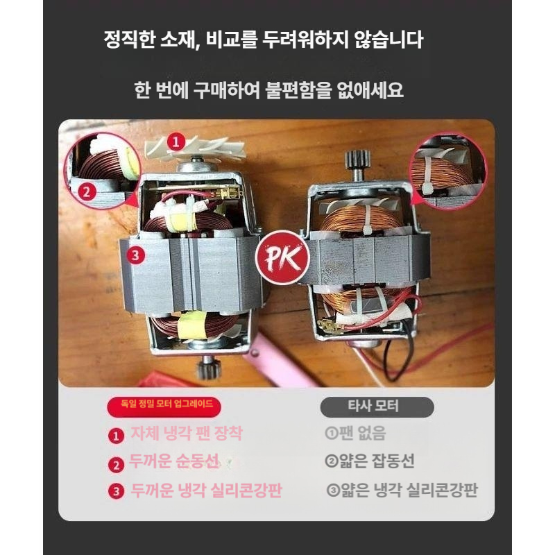 대용량 믹서 분쇄기 업소용 마늘다지는기계 블렌더 푸드프로세서 맷돌 모터 - 상세 이미지 4
