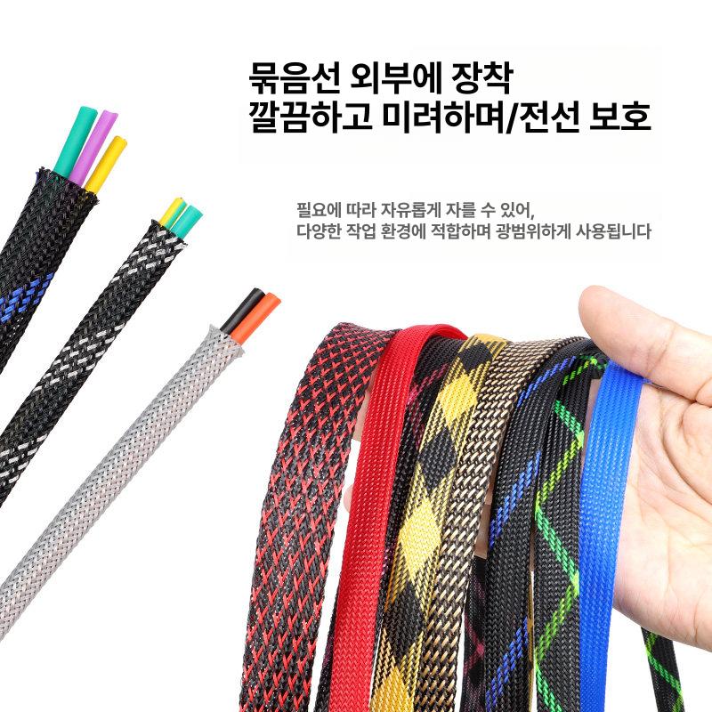고온용튜브 유리섬유 단열성 절연 보호관 비접착 케이싱 난연튜브 산업용 가이드 덕트 - 상세 이미지 5