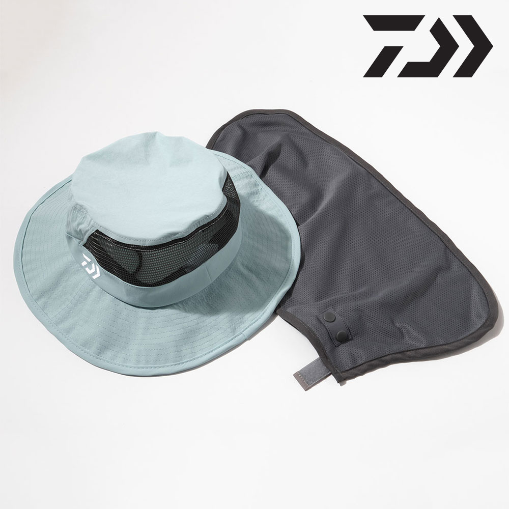 다이와 풀쉐이드 모자 DC-7726 자외선차단 여름 메쉬 탈부착 버프 보르도 이미지 7