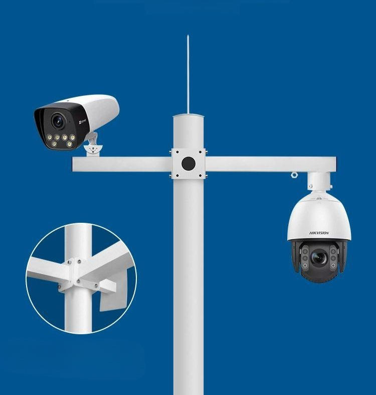 cctv 기둥 거치대 실외 벽부형 지주 감시카메라 고정대 고정형 씨씨티비 폴 지지대 - 상품 이미지