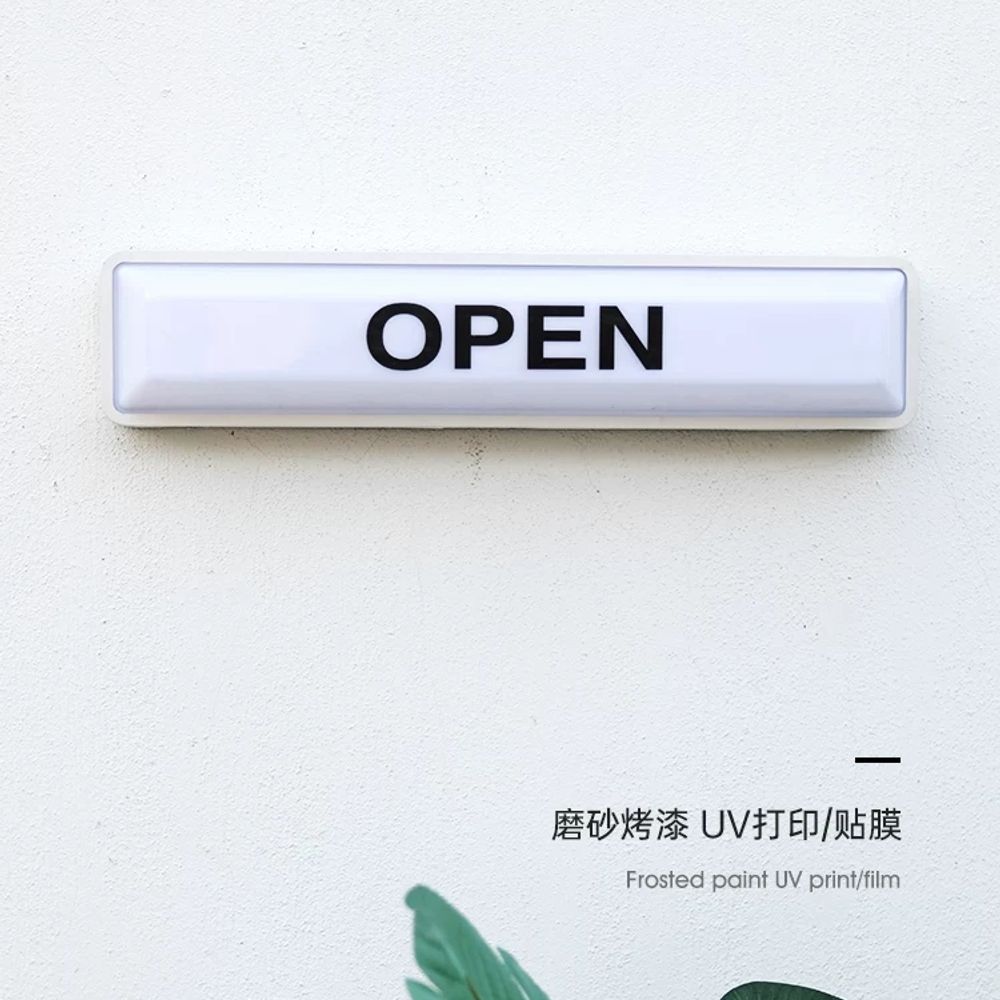 감성 조명 오픈등 open 복도등 USB 네온사인 화이트 장식 라이트 LED 무드등 - 상세 이미지 4